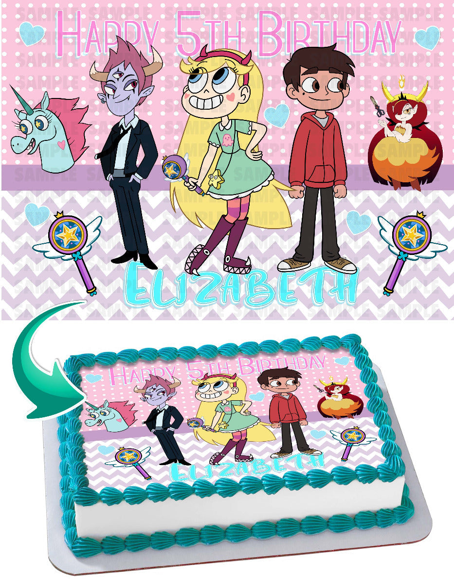 Star vs the Forces of Evil Edible Cake Topper