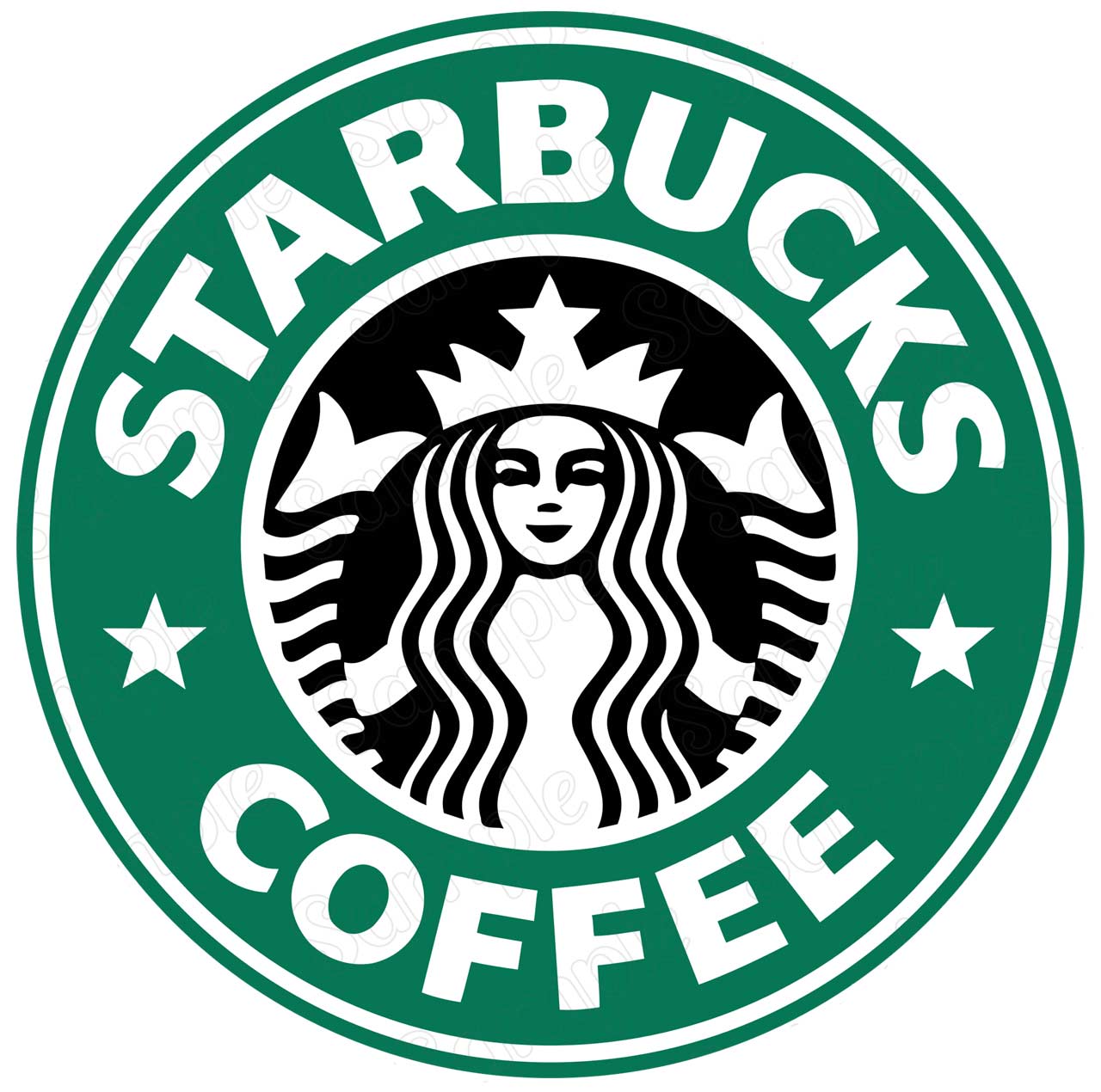 Starbucks Coffe Bucks Fans Round – Icing Sheet Birthday - Personalized Edible Cake Topper | Custom Icing Sheet | Birthday Cake Decoration