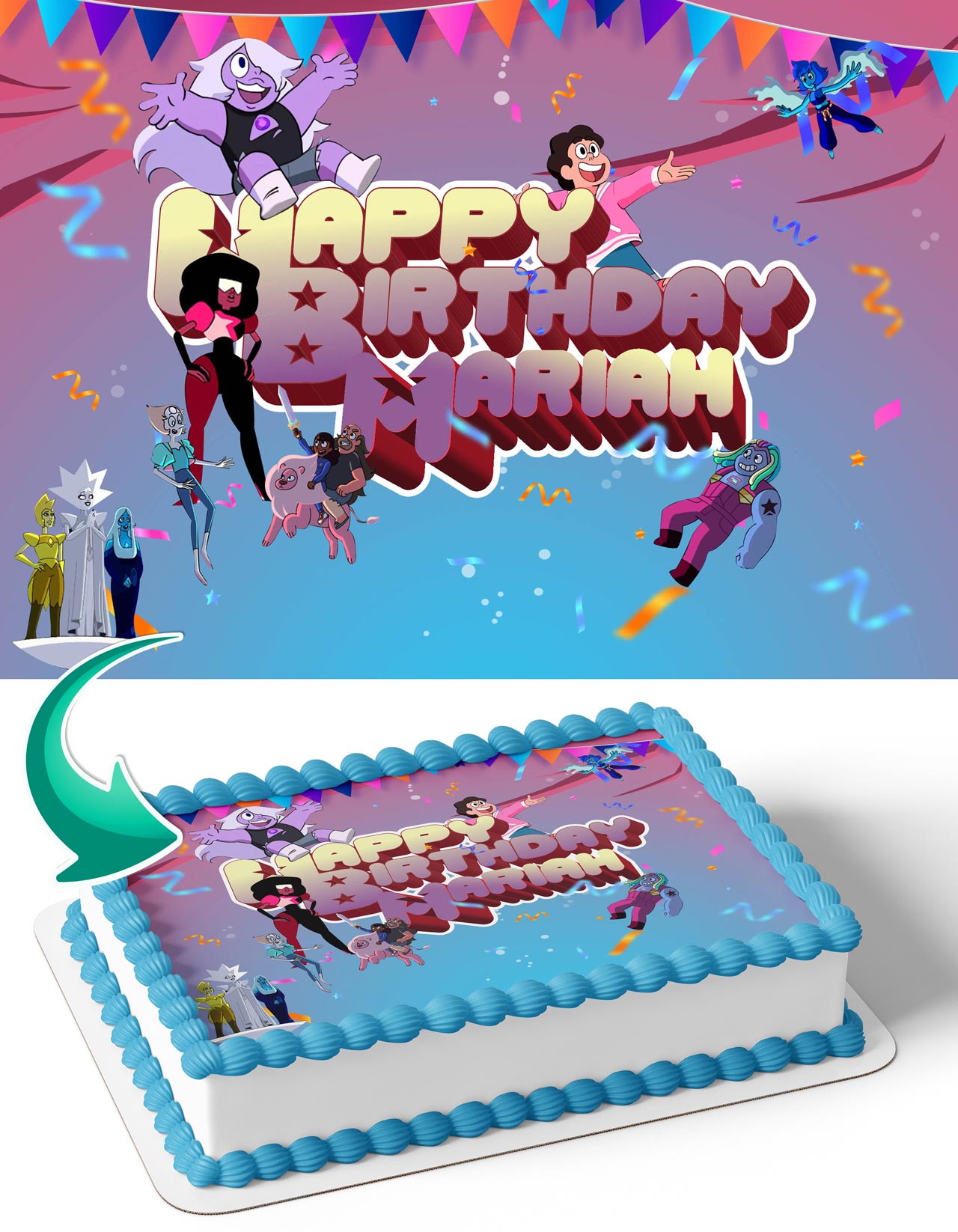 Steven Universe SU Edible Cake Topper
