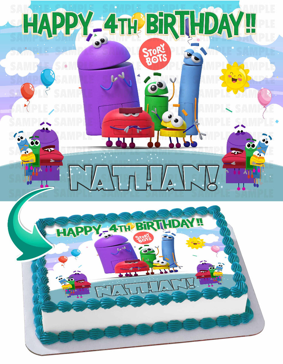 StoryBots Edible Cake Topper