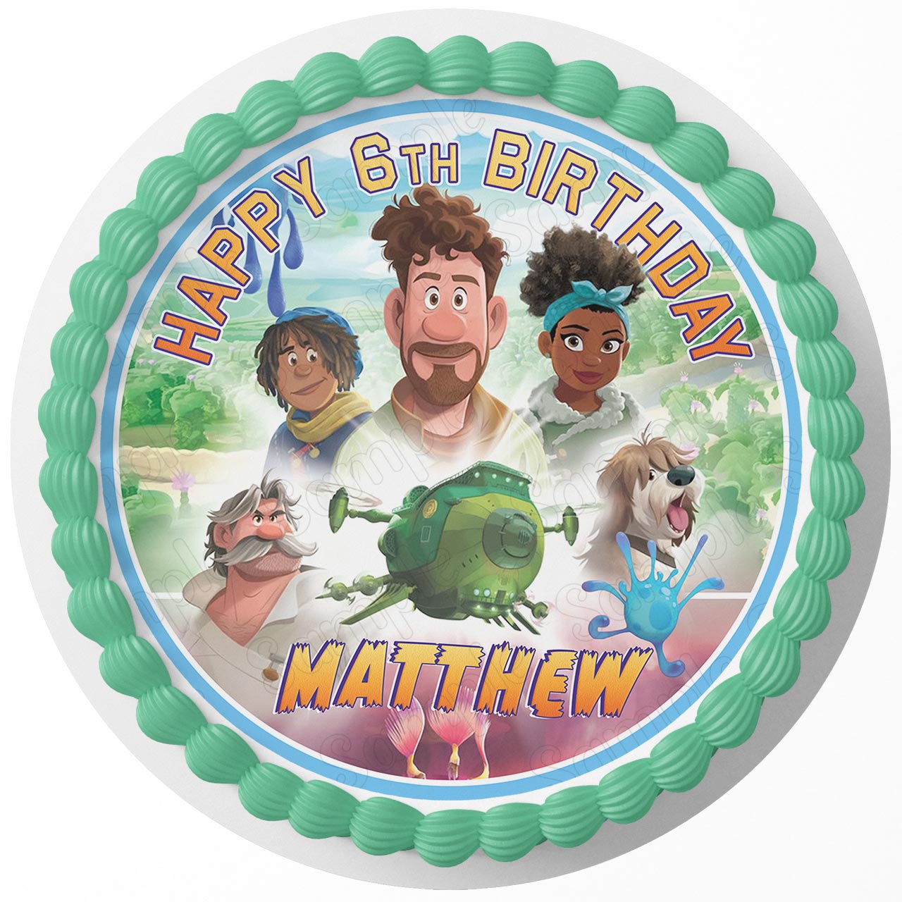 Strange World GT Round – Icing Sheet Birthday - Personalized Edible Cake Topper | Custom Icing Sheet | Birthday Cake Decoration | Photo Cake Image