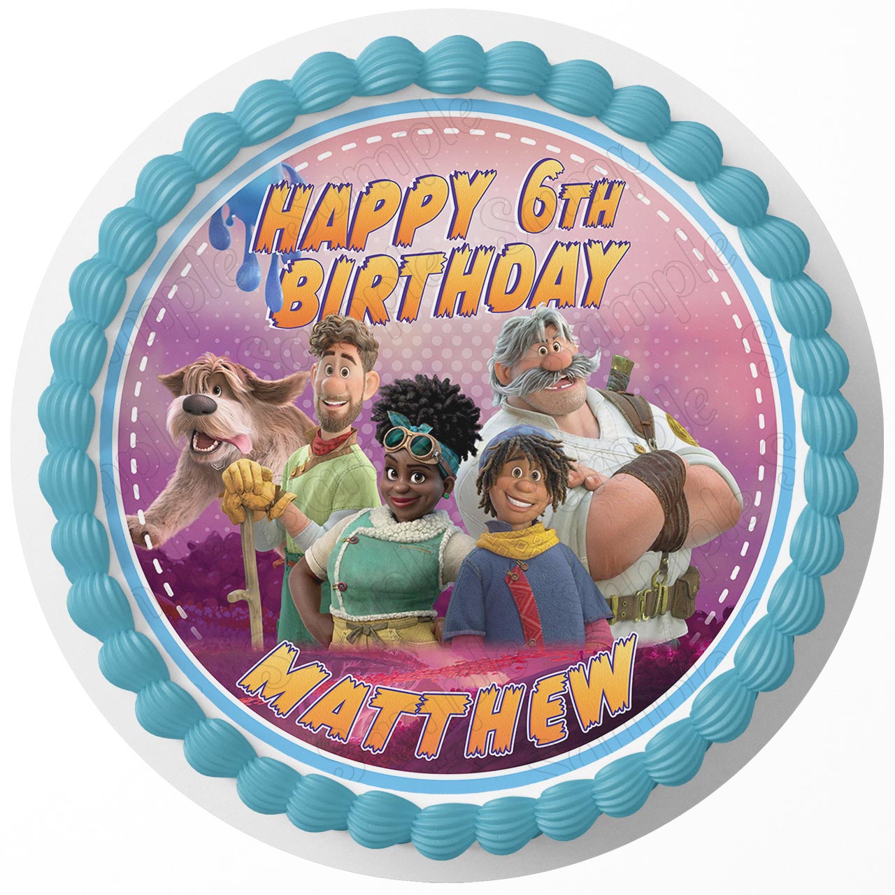 Strange World Round – Icing Sheet Birthday - Personalized Edible Cake Topper | Custom Icing Sheet | Birthday Cake Decoration | Photo Cake Image