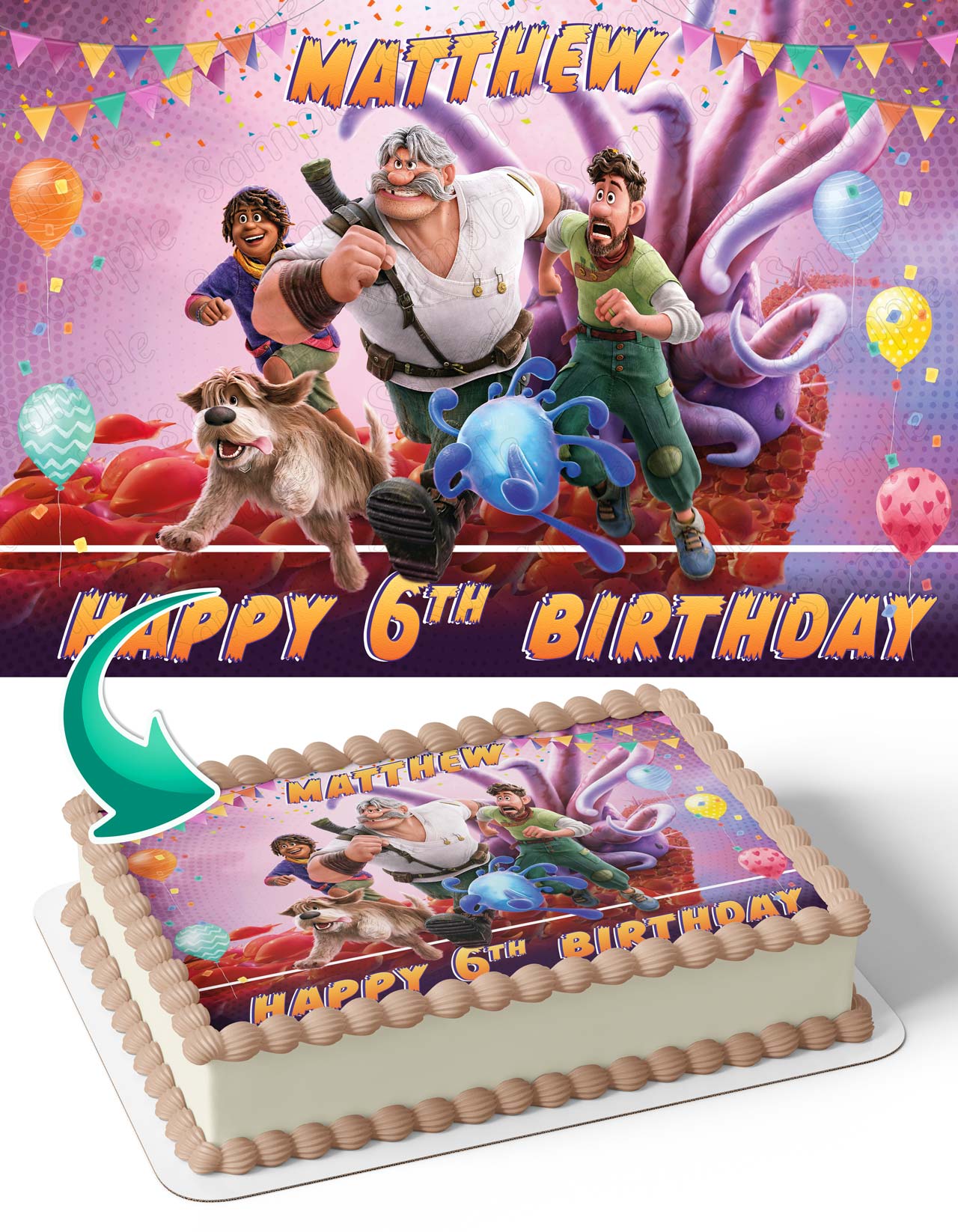 Strange World SW Edible Cake Topper