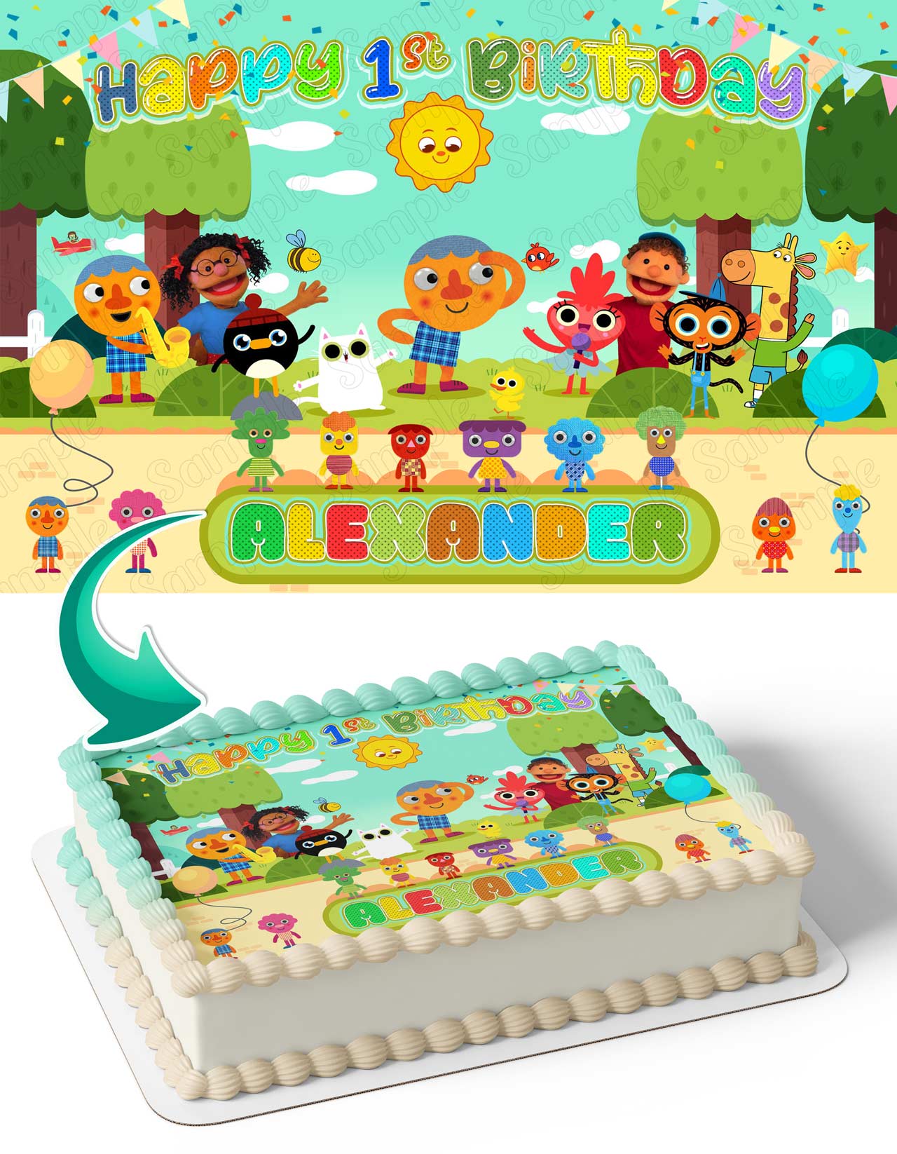 Super Simple Kids Edible Cake Topper