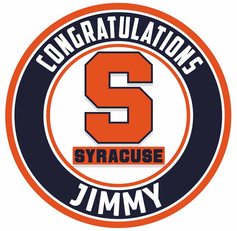 Syracuse Orange 2 Round – Icing Sheet Birthday - Personalized Edible Cake Topper | Custom Icing Sheet | Birthday Cake Decoration | Photo Cake Image