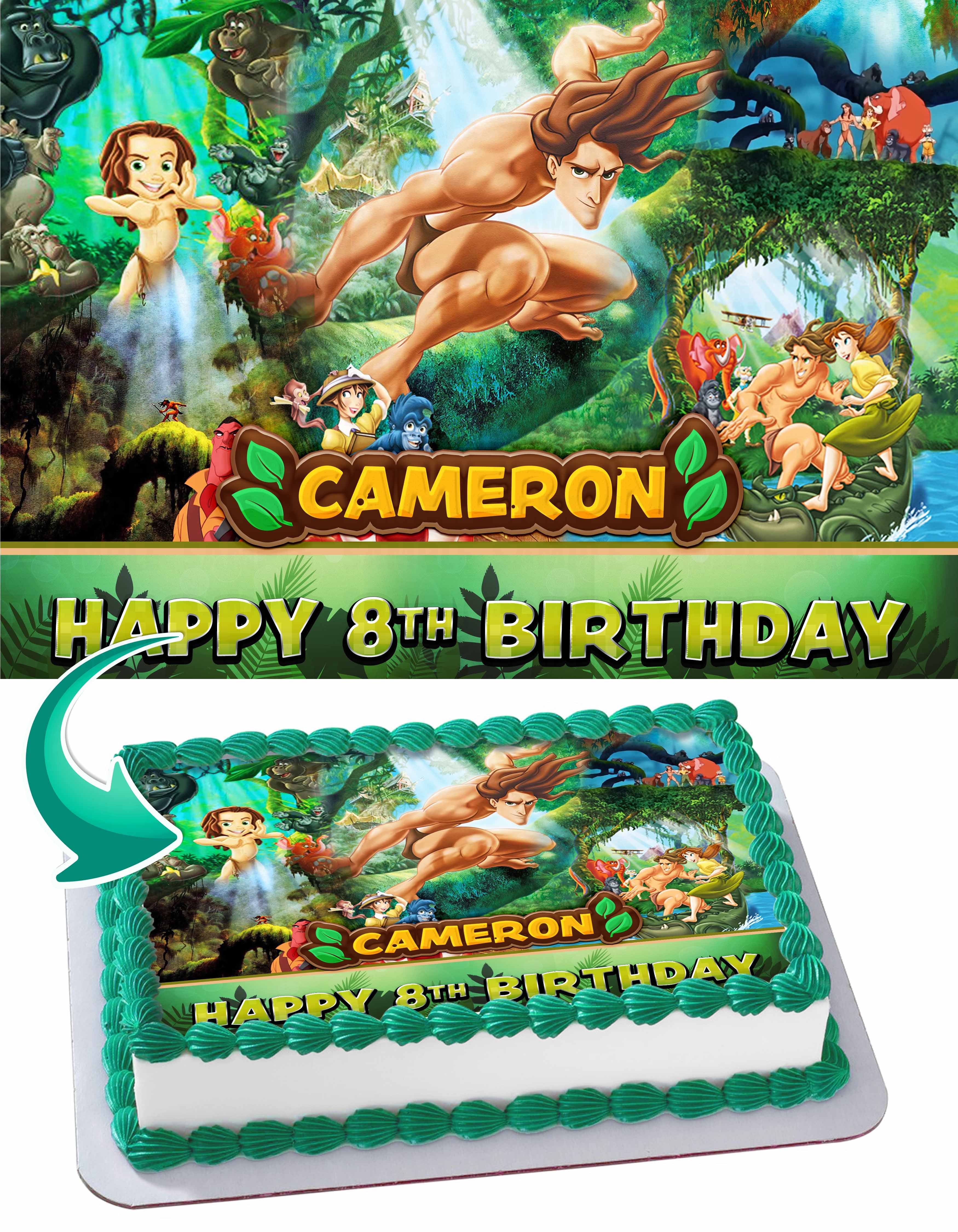 Tarzan Jungle Book Edible Cake Topper