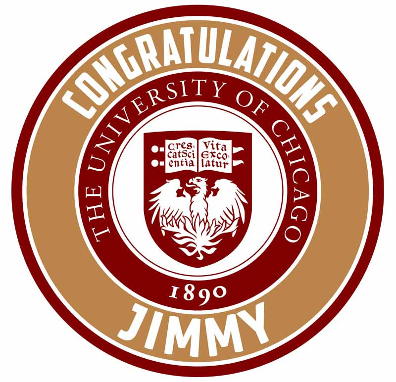 The University of chicago Round – Icing Sheet Birthday - Personalized Edible Cake Topper | Custom Icing Sheet | Birthday Cake Decoration