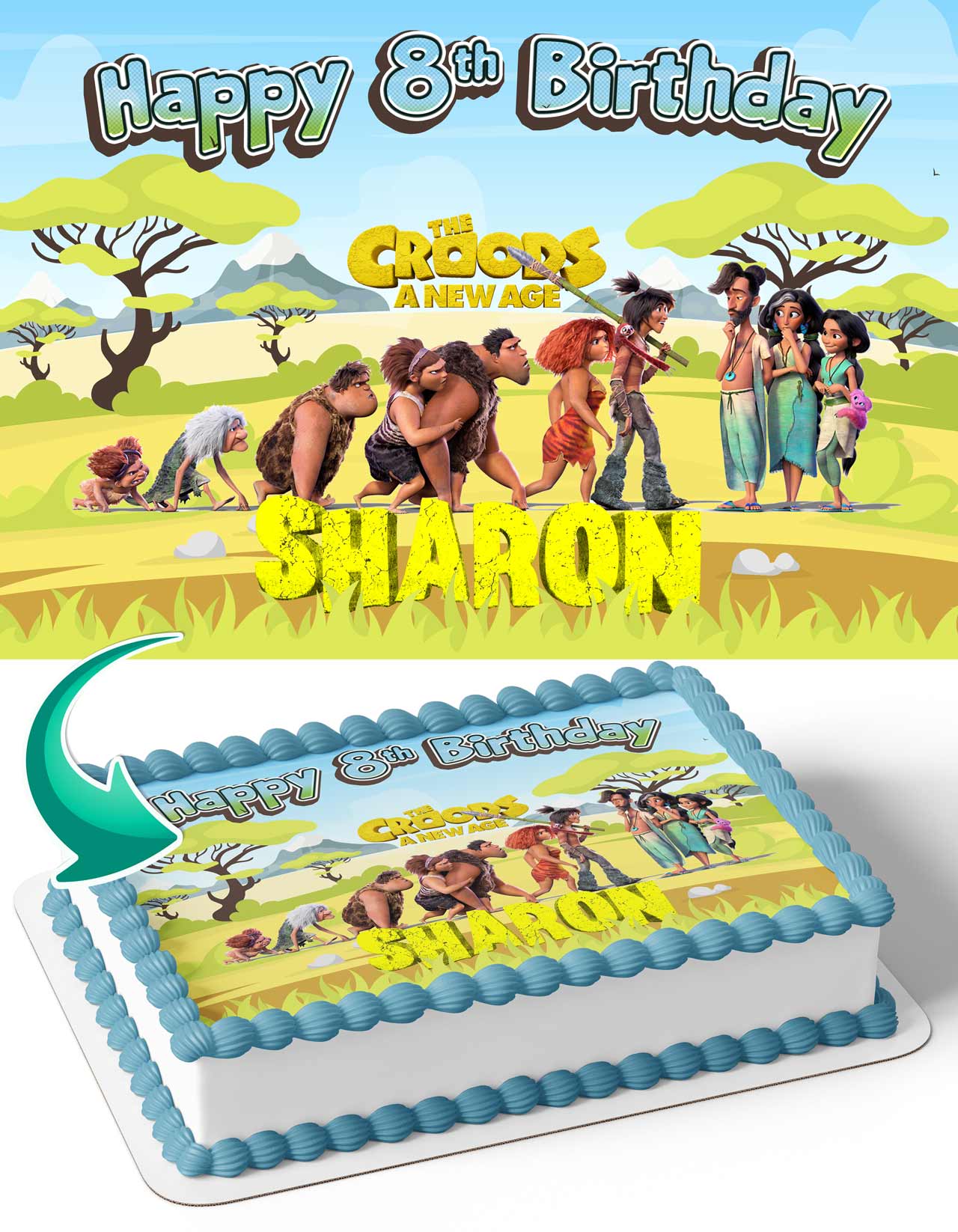 The Croods A New Age Edible Cake Topper