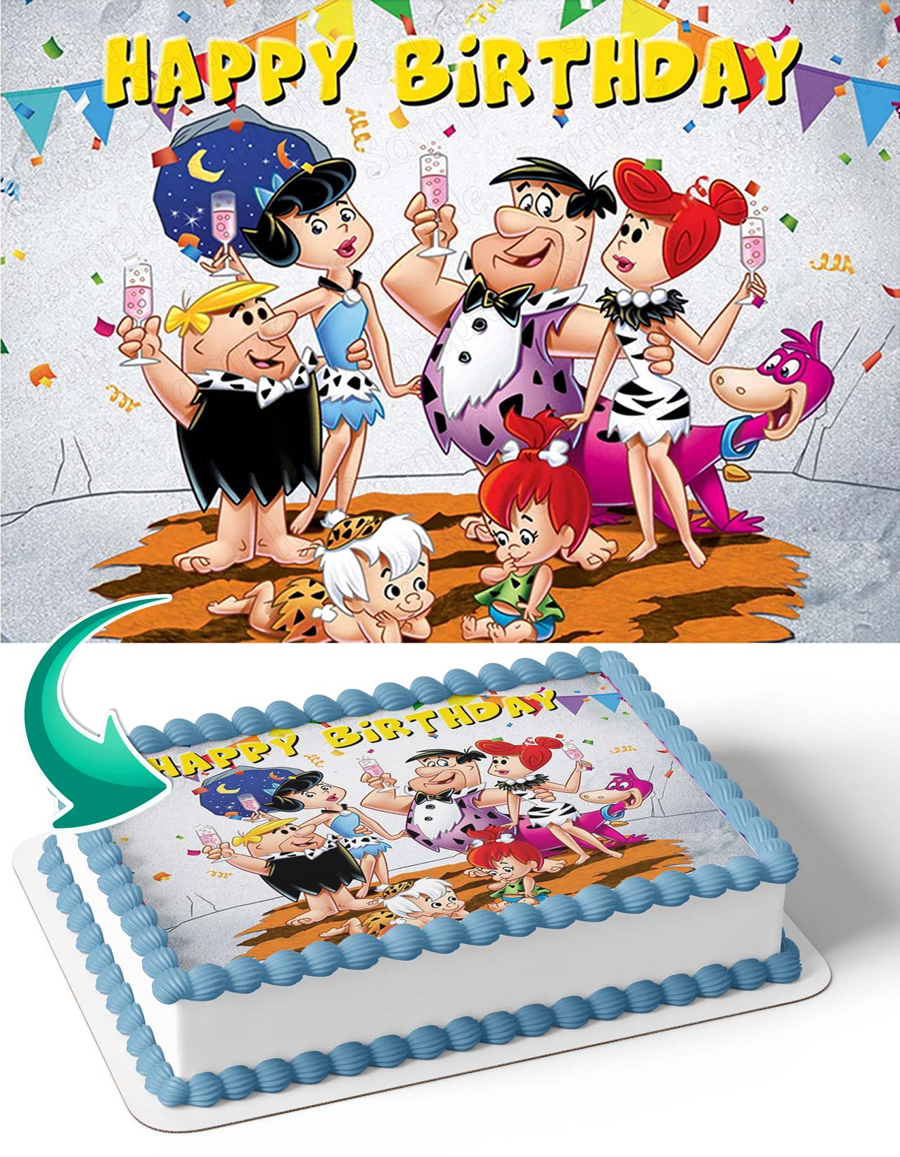 The Flintstones FT Edible Cake Topper