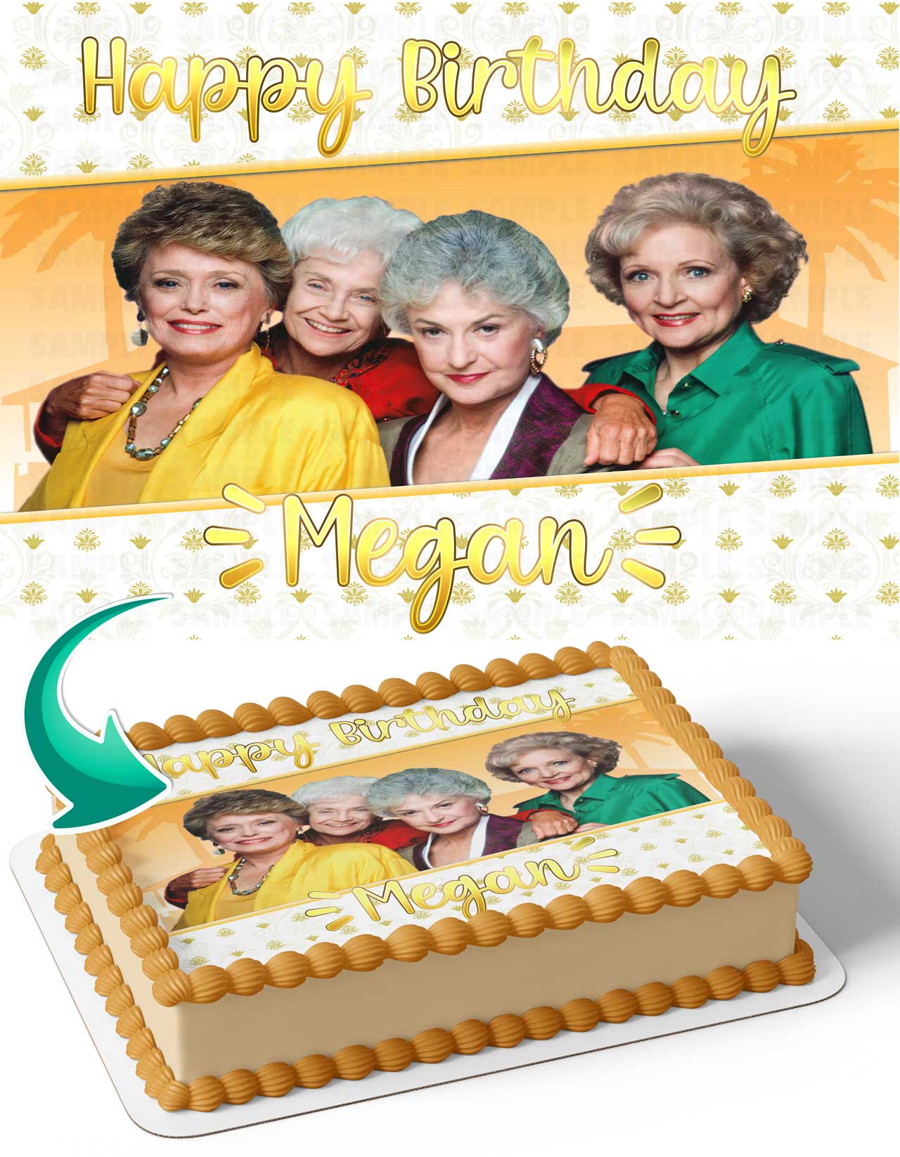 The Golden Girls Edible Cake Topper