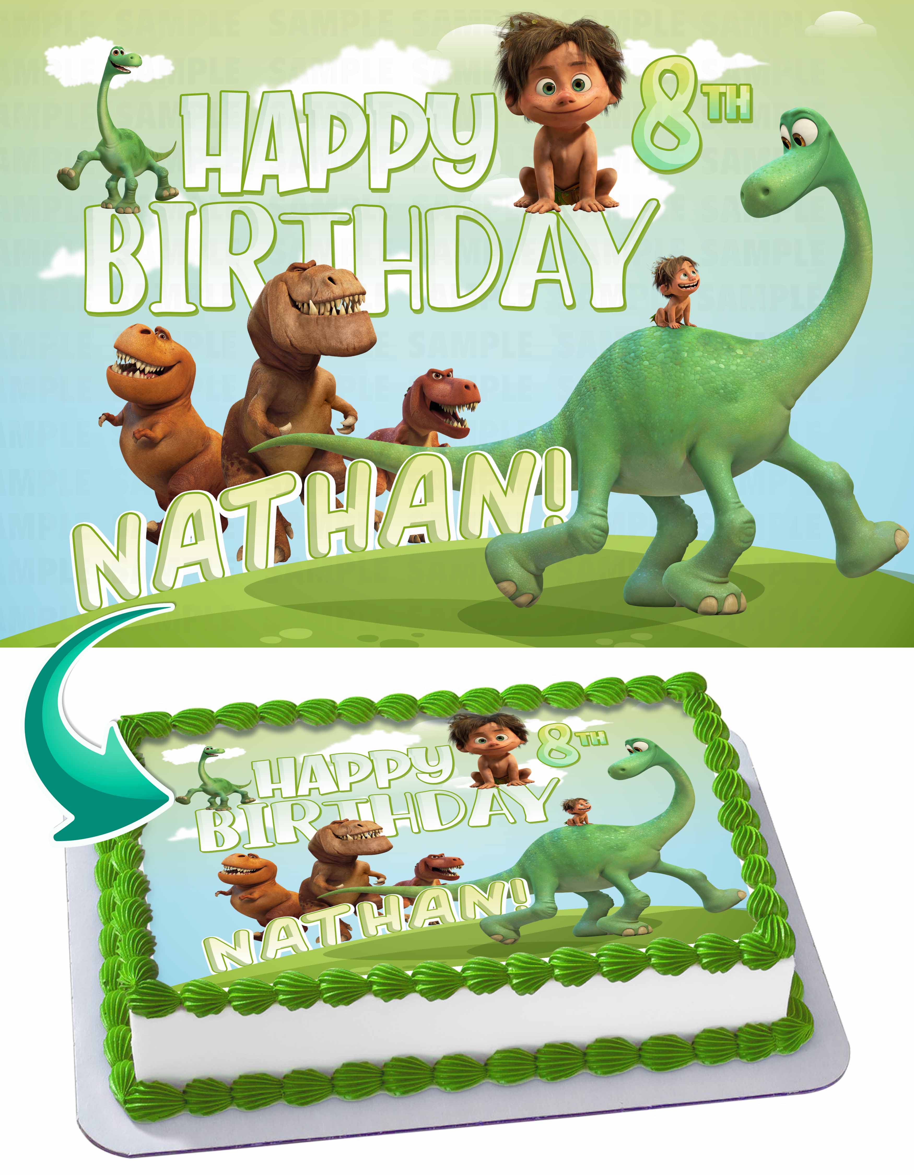 The Good Dinosaur TGD Edible Cake Topper