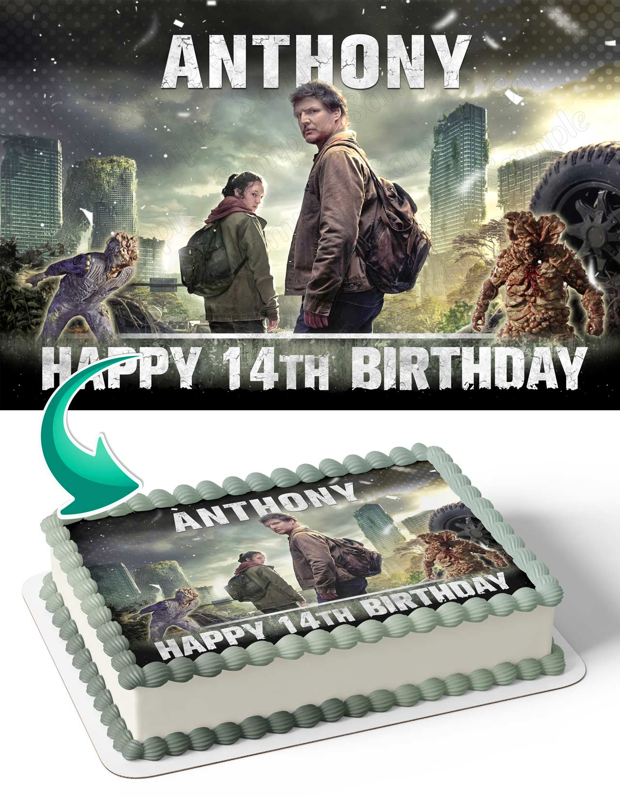 The Last Of Us Edible Cake Topper
