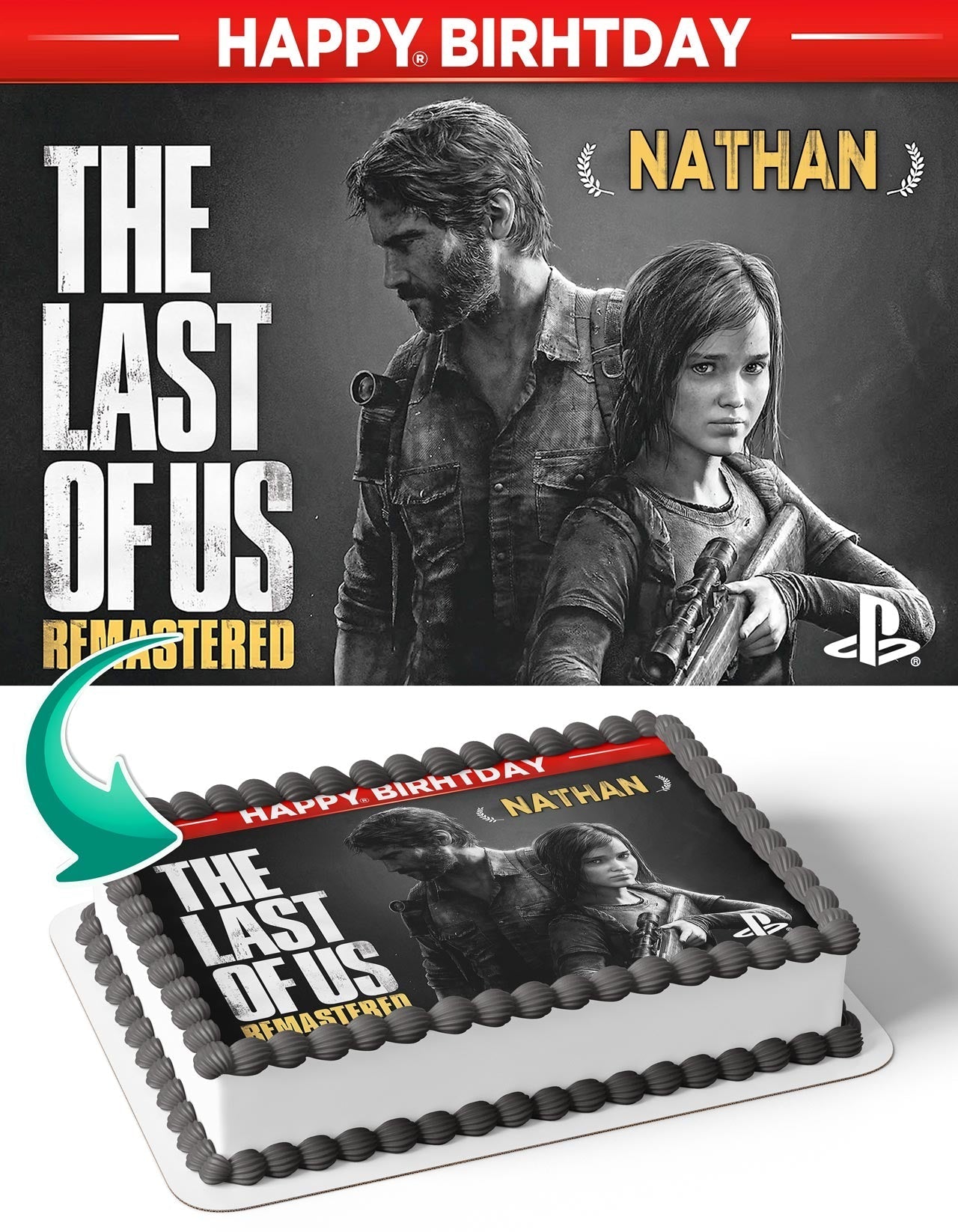The Last of Us LU Edible Cake Topper