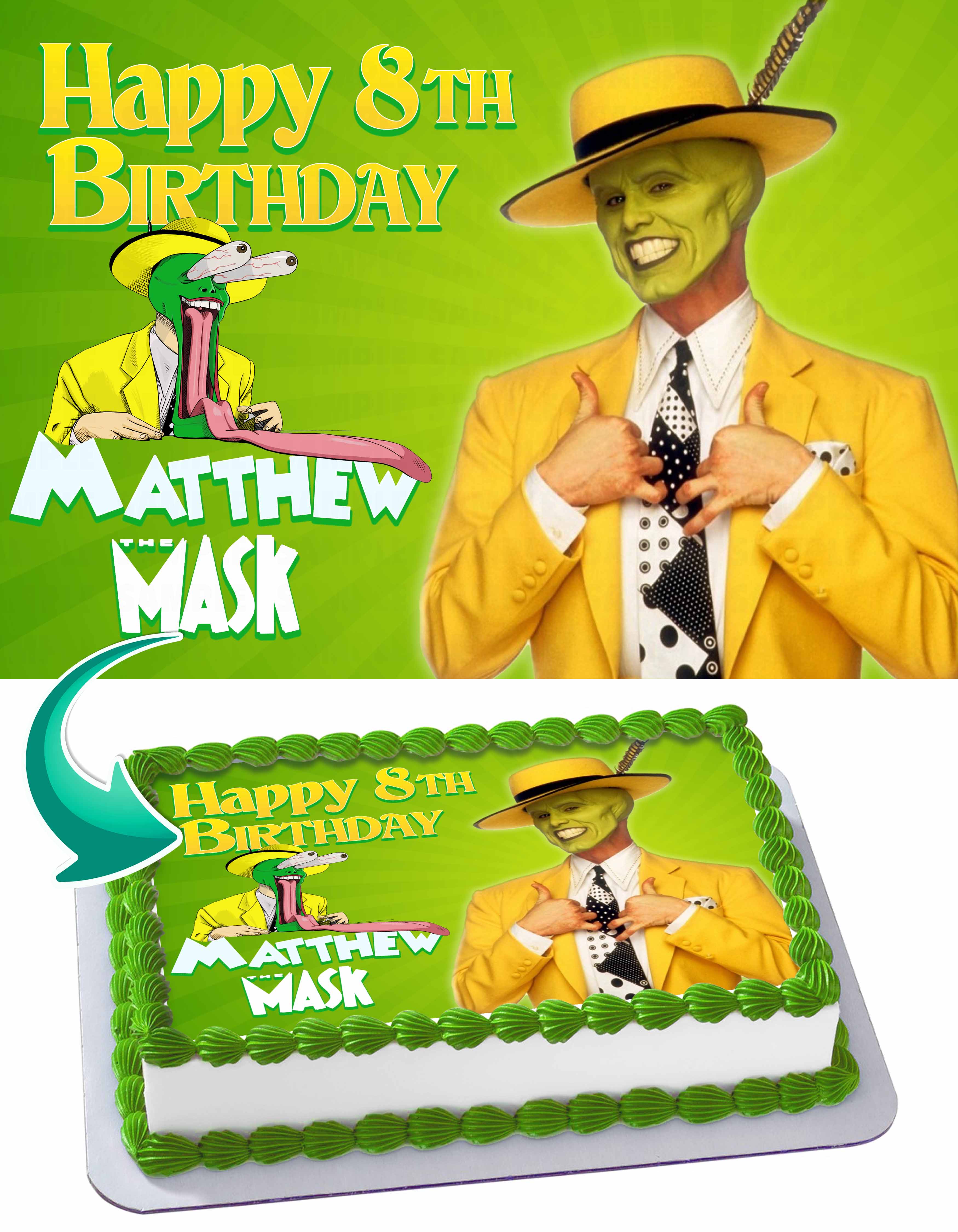 The Mask Edible Cake Topper