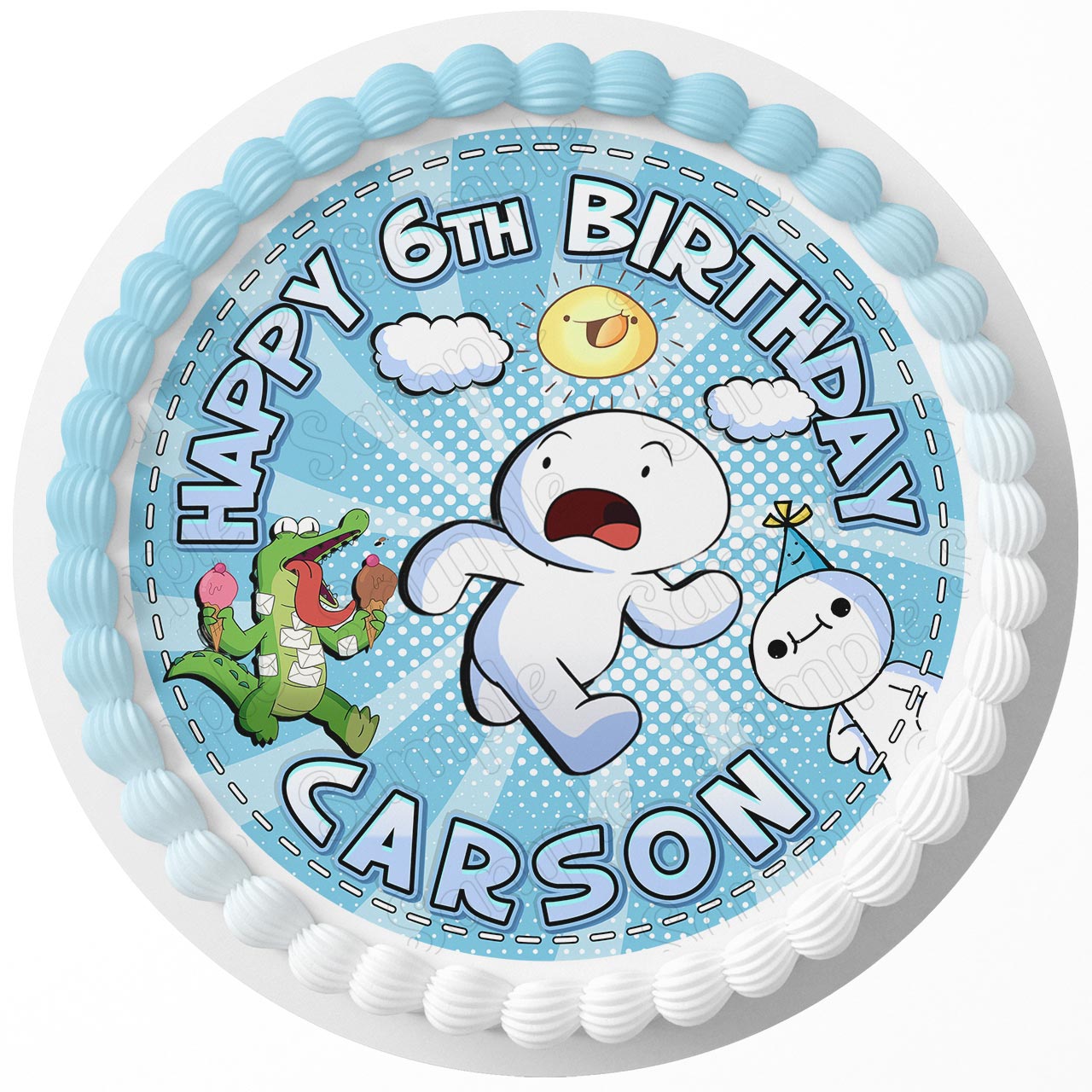 The Odd 1s Out Round – Icing Sheet Birthday - Personalized Edible Cake Topper | Custom Icing Sheet | Birthday Cake Decoration | Photo Cake Image