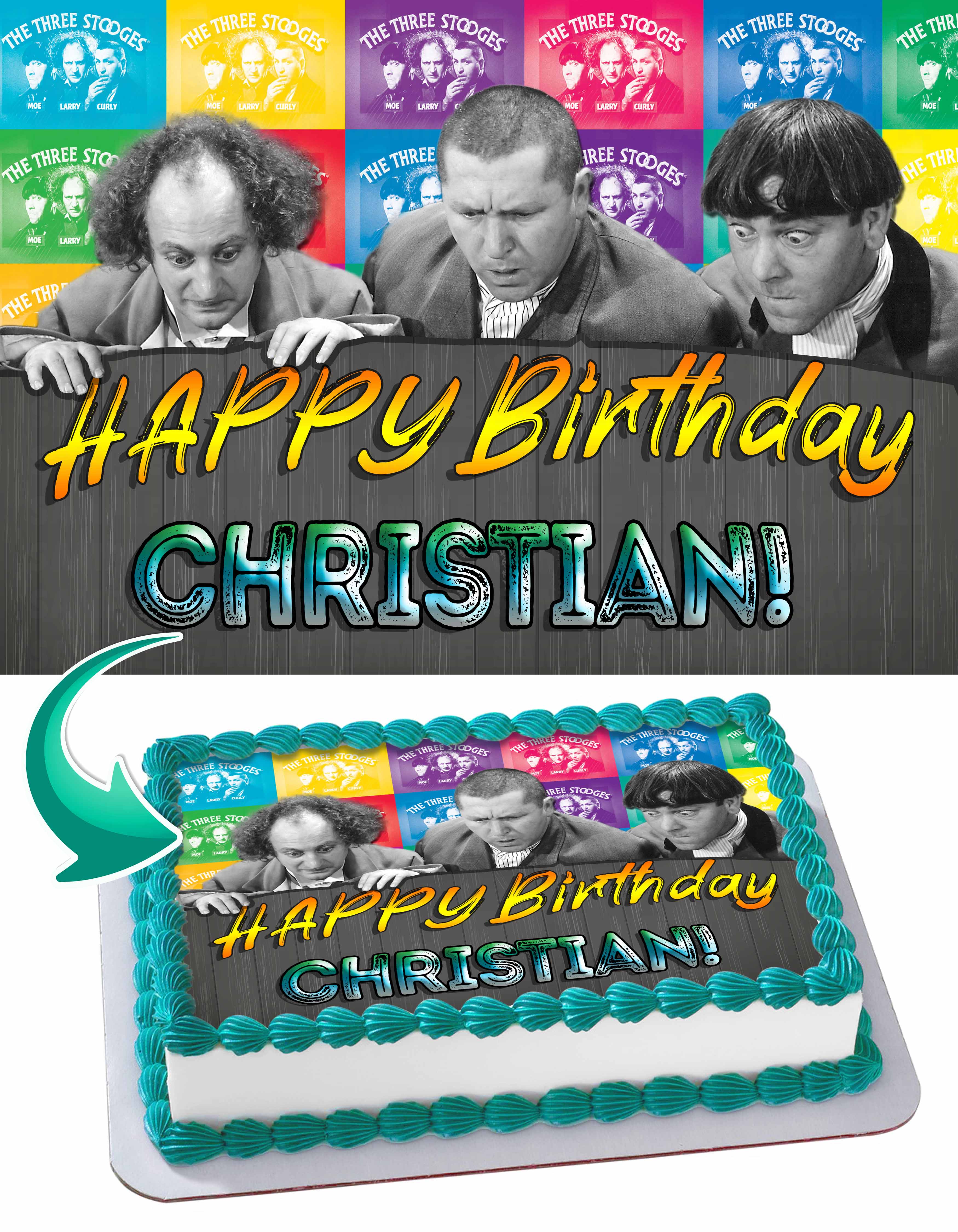 The Stoogess Edible Cake Topper