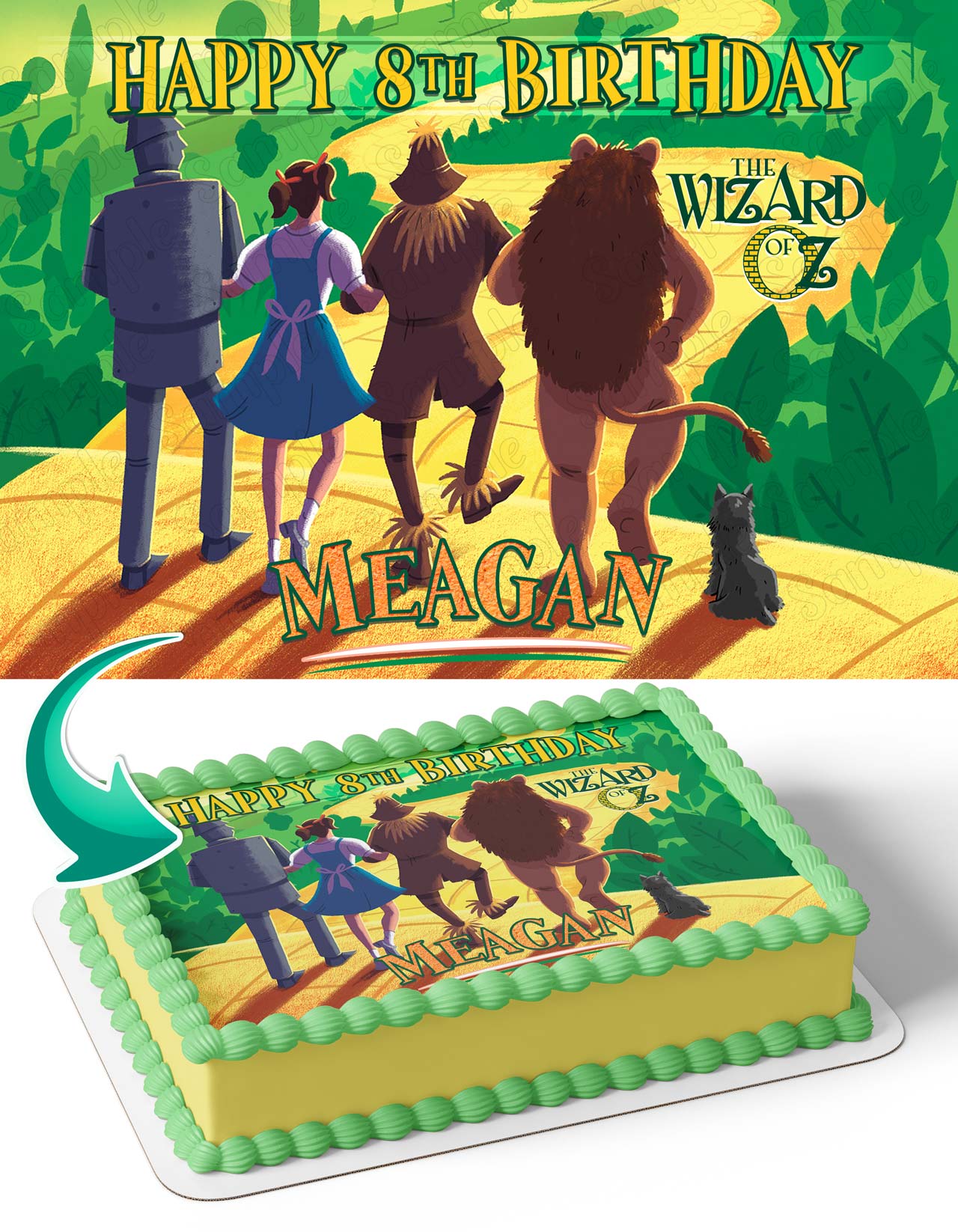 The Wizard of OZ N Edible Cake Topper