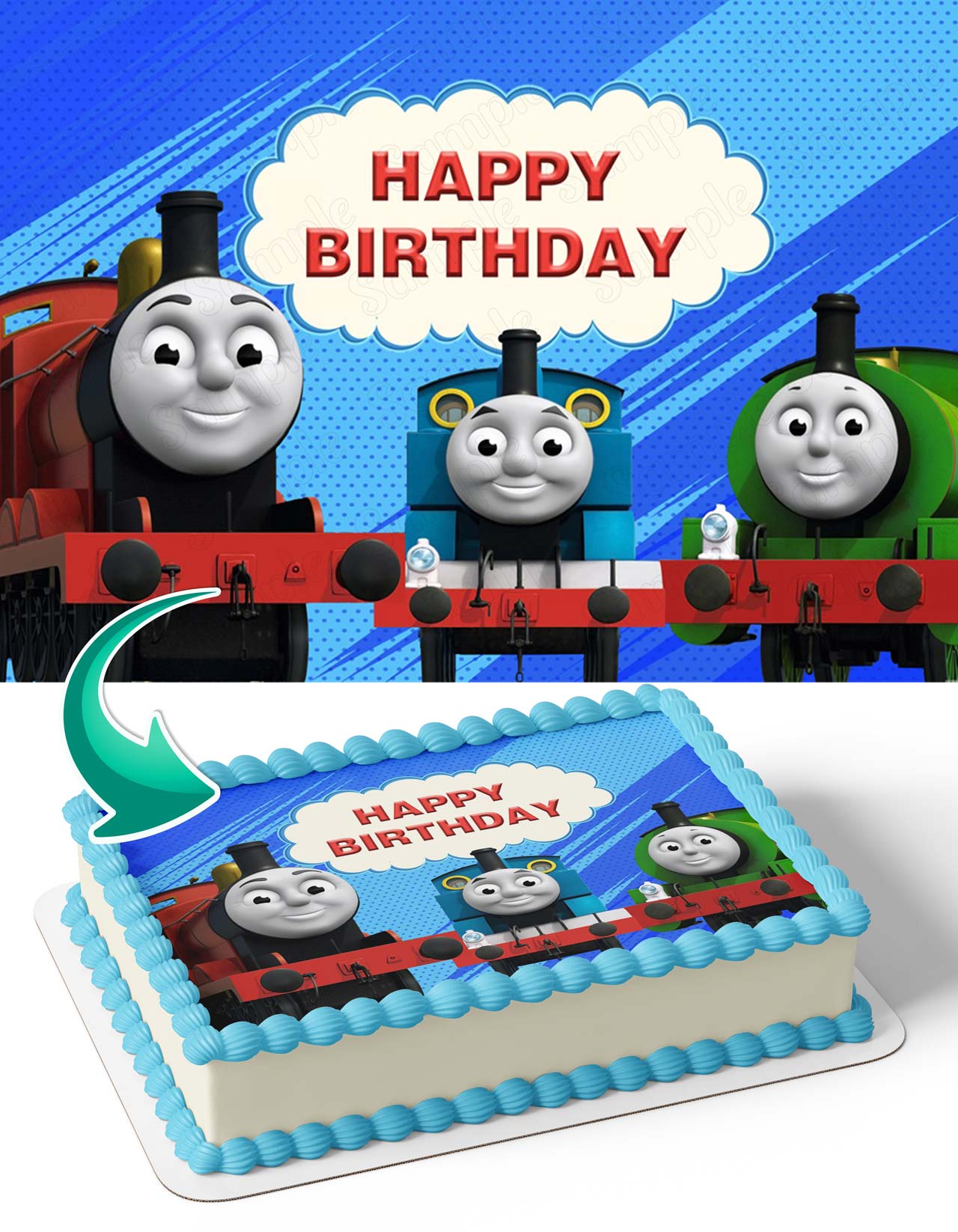 Thomas Train Friends Edible Cake Topper