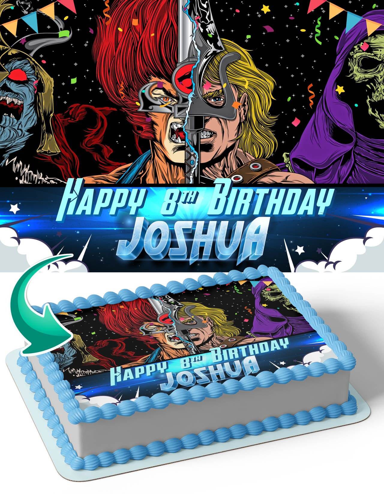 Thundercats TC Personalized Edible Image Cake
