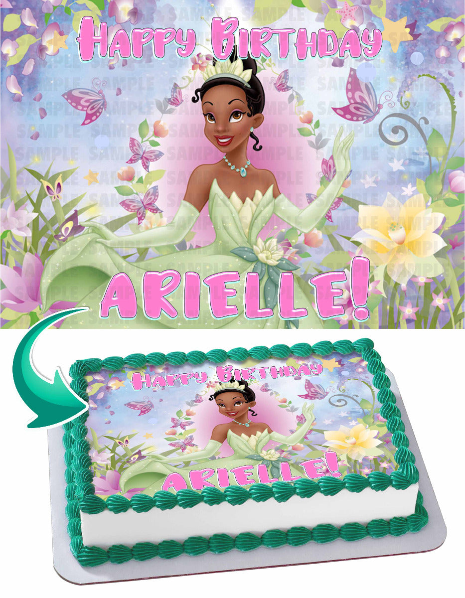 Princess Tiana Edible Cake Topper