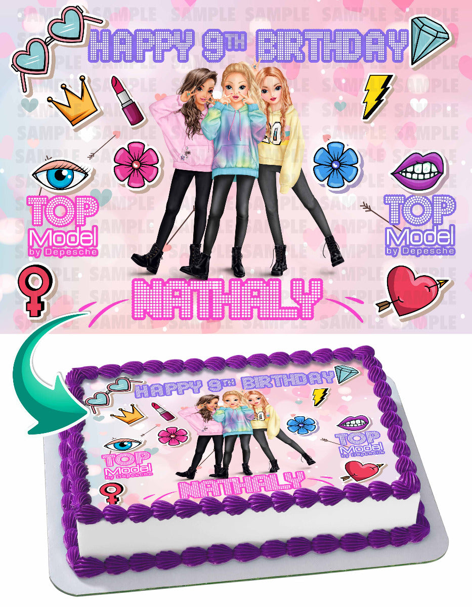 Top Model By Depesche Edible Cake Topper