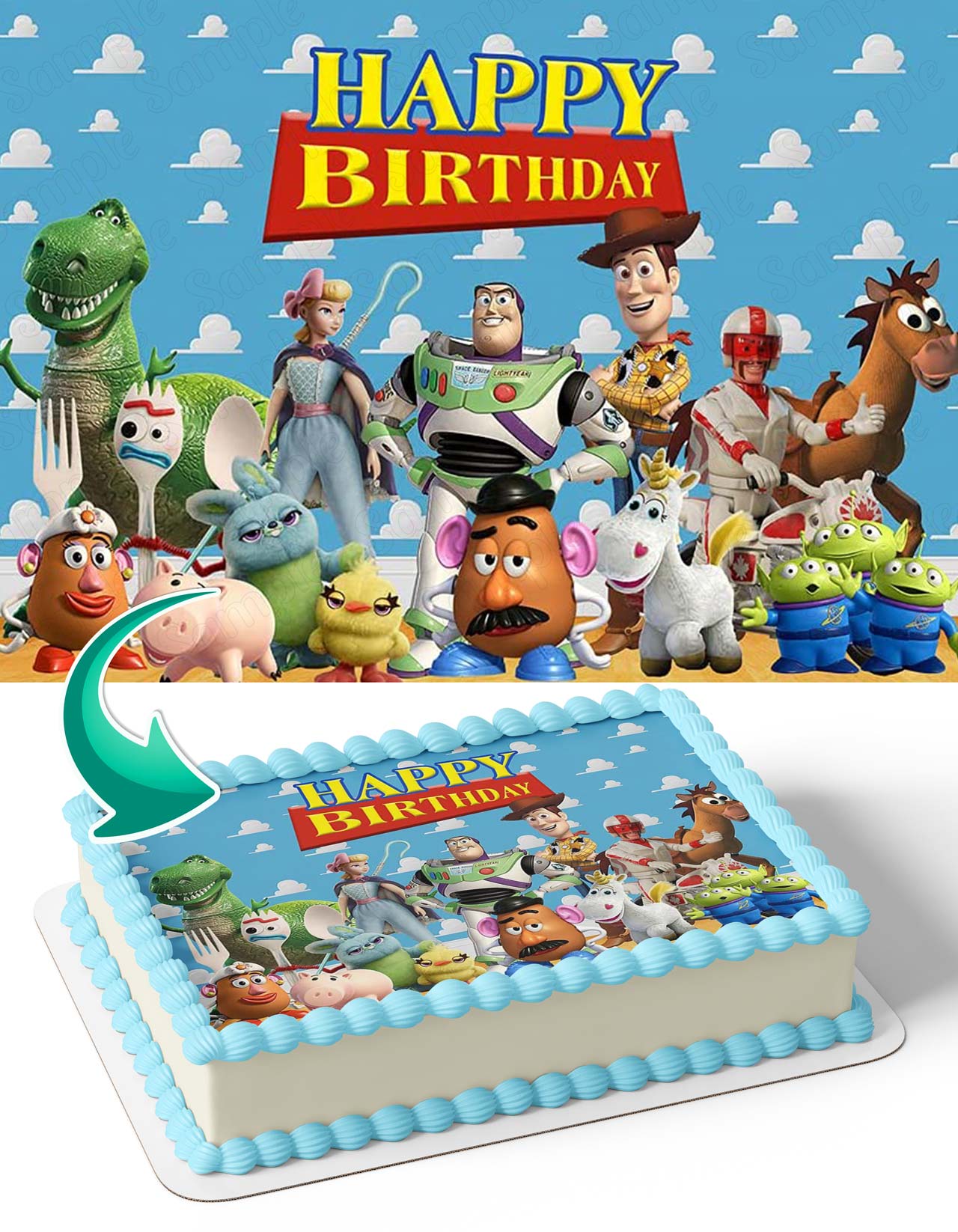 Toys Story HT Kids Edible Cake Topper