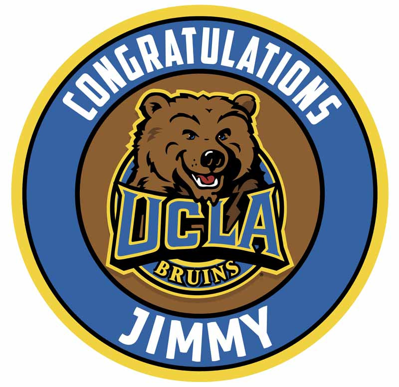 UCLA Bruins VLT Round – Icing Sheet Birthday - Personalized Edible Cake Topper | Custom Icing Sheet | Birthday Cake Decoration | Photo Cake Image