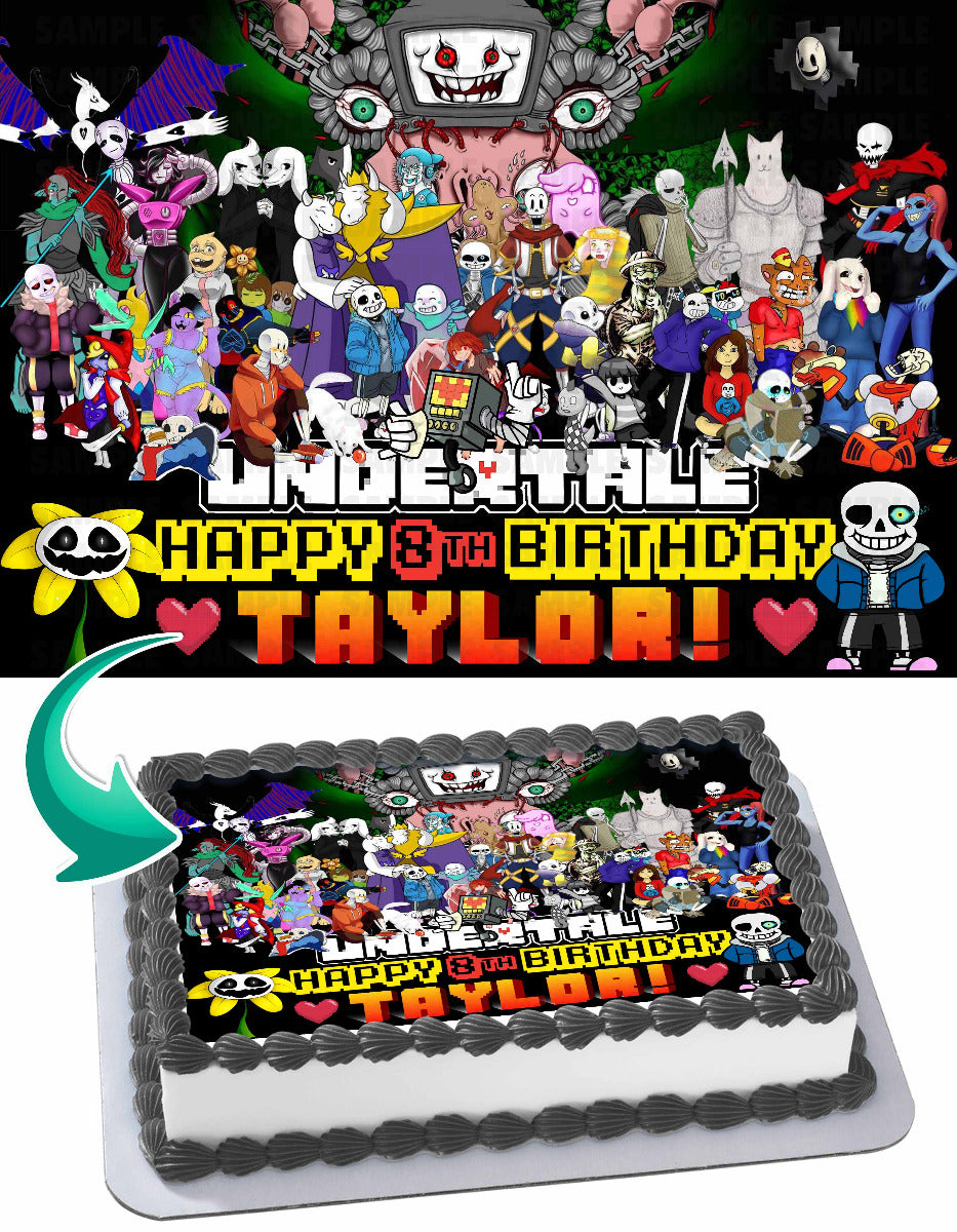 Undertale UDT Edible Cake Topper