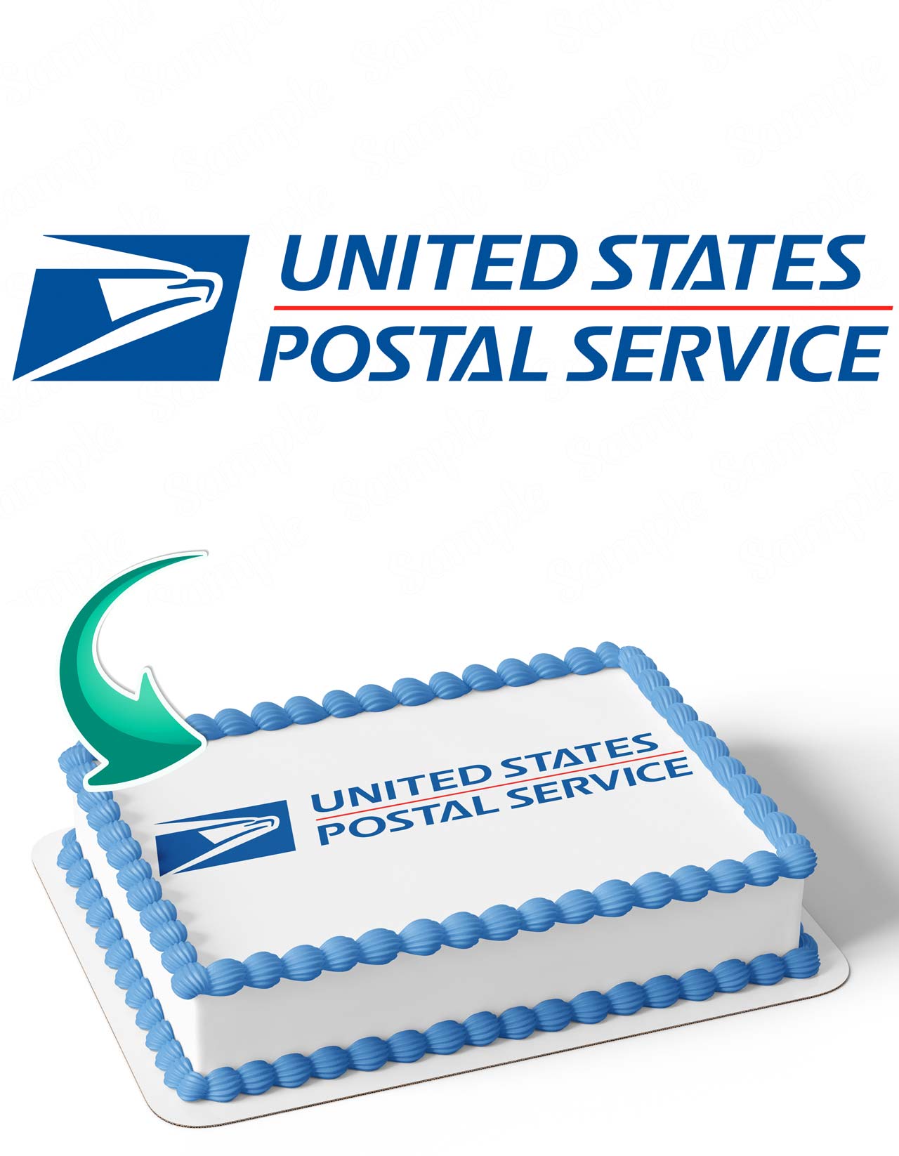 United States Postal Service USPS Edible Cake Topper