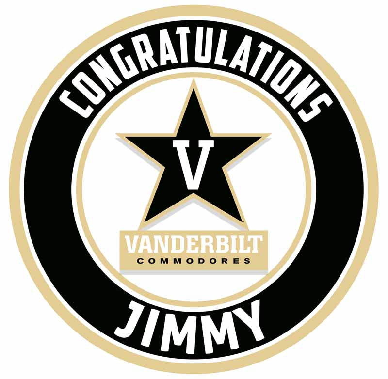 Vanderbilt Commodores NSQ Round – Icing Sheet Birthday - Personalized Edible Cake Topper | Custom Icing Sheet | Birthday Cake Decoration