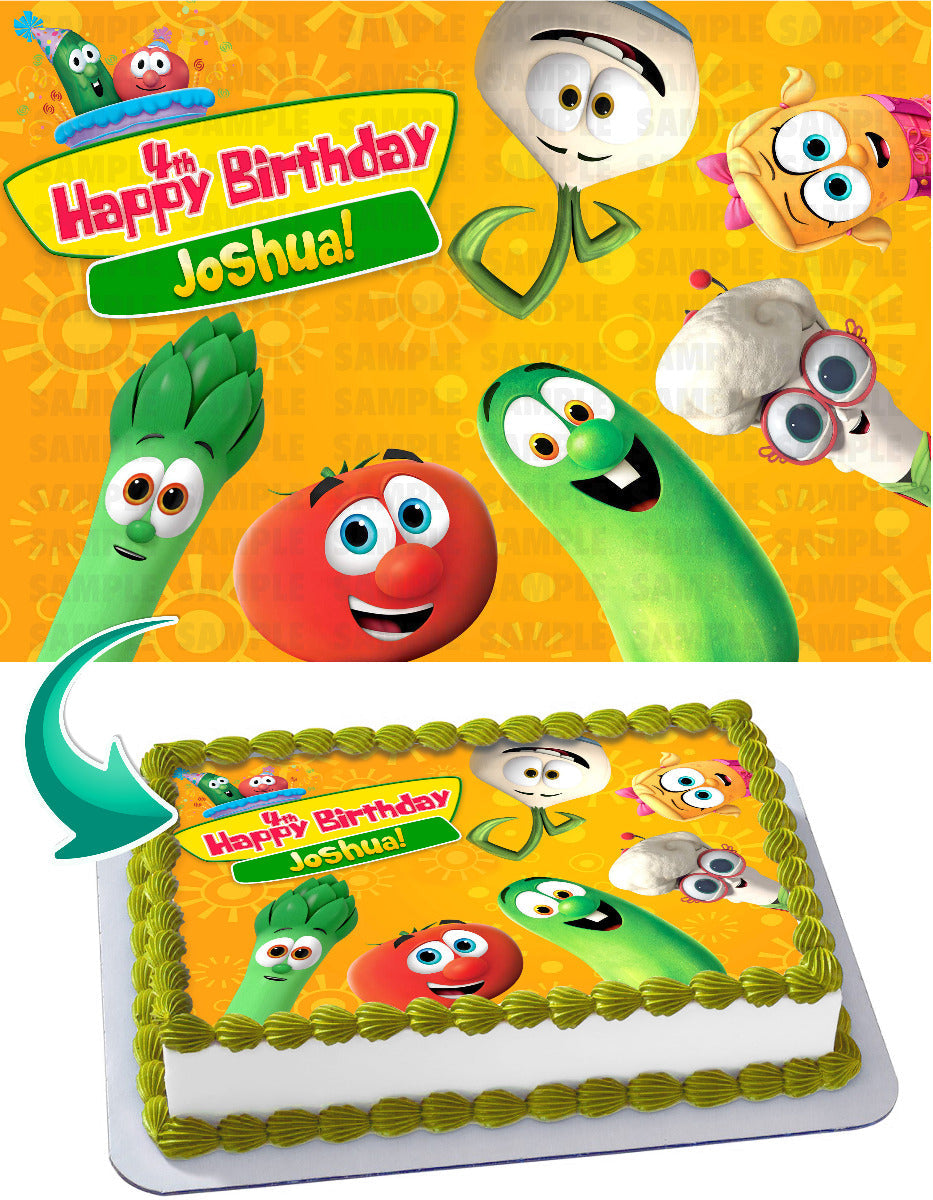 VeggieTales Edible Cake Topper