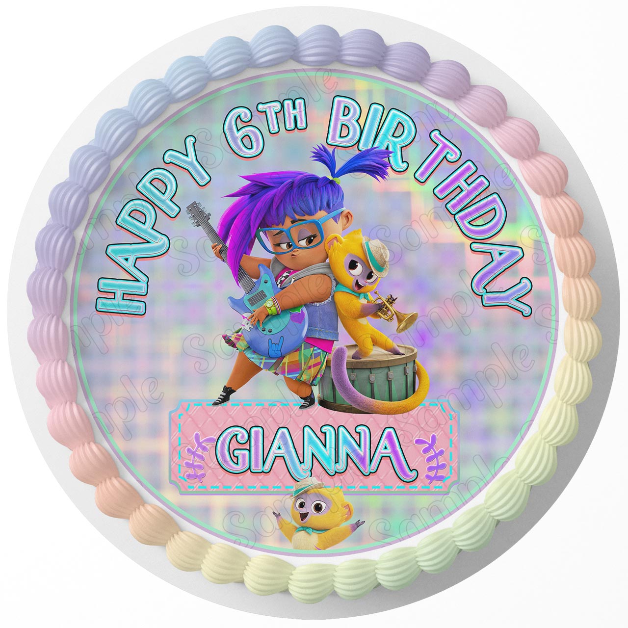 Vivo Kides Fun Round – Icing Sheet Birthday - Personalized Edible Cake Topper | Custom Icing Sheet | Birthday Cake Decoration | Photo Cake Image
