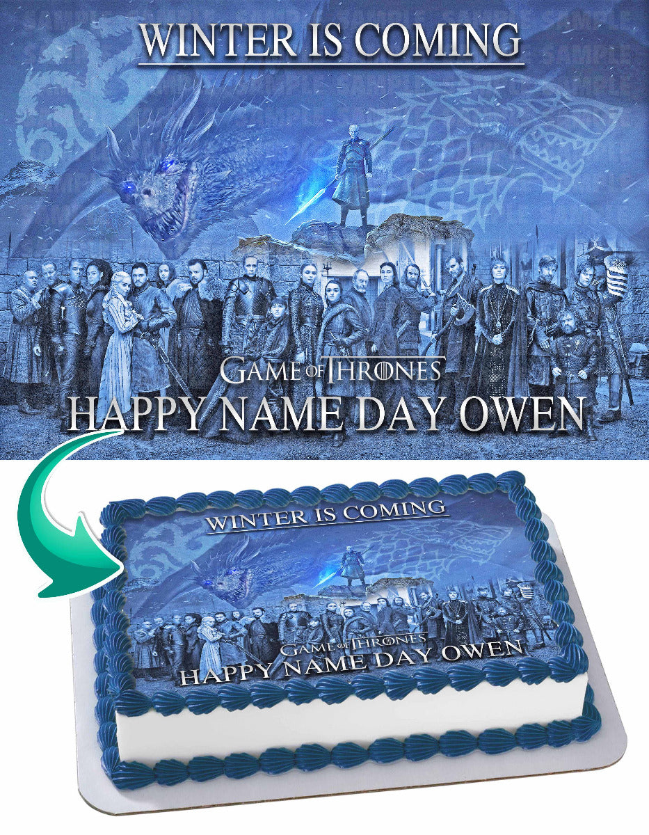 Game of Thrones Edible Cake Topper