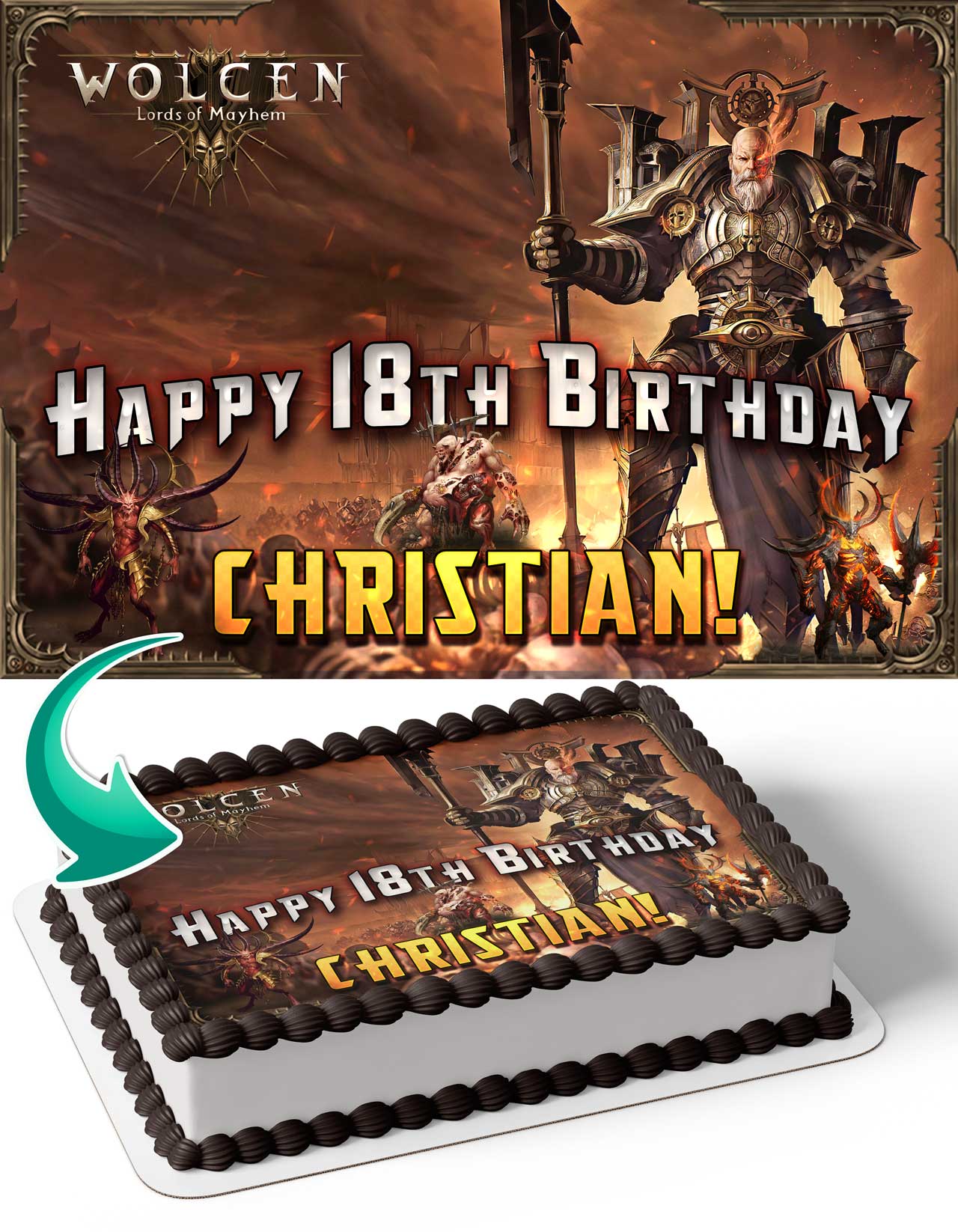 Wolcen Lords of Mayhem Edible Cake Topper