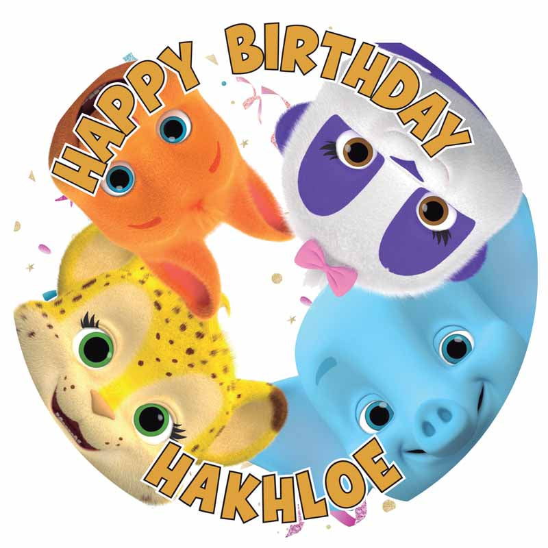 Wo Party Round – Icing Sheet Birthday - Personalized Edible Cake Topper | Custom Icing Sheet | Birthday Cake Decoration | Photo Cake Image